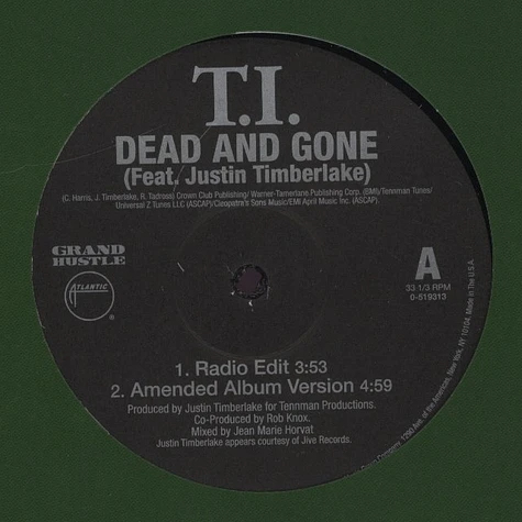 T.I. - Dead and gone feat. Justin Timberlake