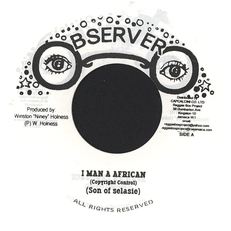 Son Of Selassie (Max Romeo) - I Man An African / African Language (Version)