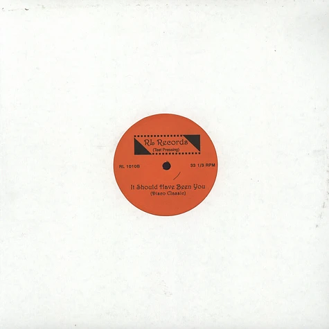 Jeanette Thomas / Rhythm Controll - It Should Have Been You / Dub Your Body