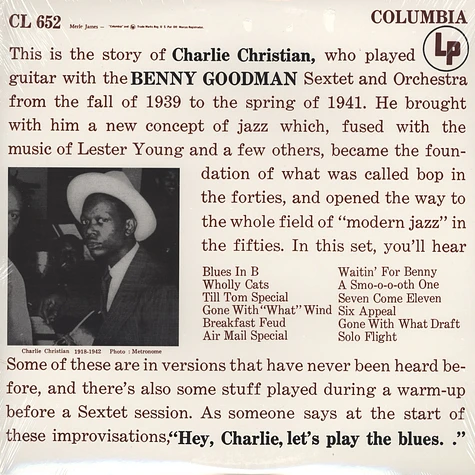 Charlie Christian - With The Benny Goodman Sextet