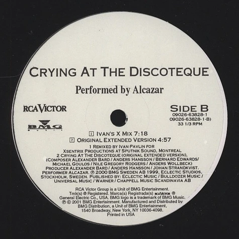 Alcazar - Crying at the dicoteque