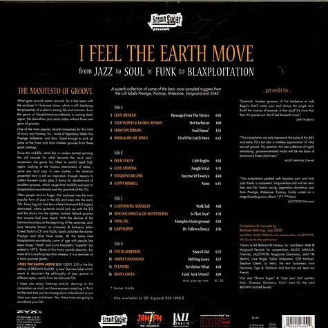 V.A. - I Feel The Earth Move (From Jazz To Soul 'n' Funk To Blaxploitation)