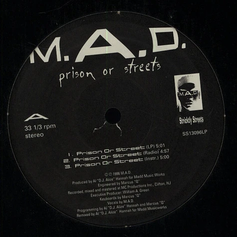M.A.D. - Prison Or Streets