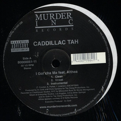 Cadillac Tah - I got'cha ma feat. Althea