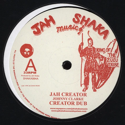 Johnny Clarke, Jah Shaka / Johnny Clarke, Jah Shaka - Jah Creator; Creator Dub / Blood Dunza; Blood Dub