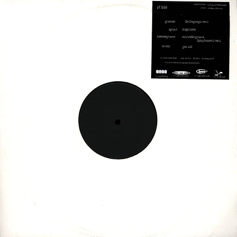 Granlab / Sprawl / TomTomGroove / Lowtec - 2A / Suspicions / Soulundergroove / Get Old