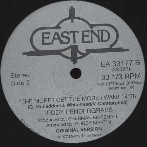 Teddy Pendergrass - The More I Get The More I Want