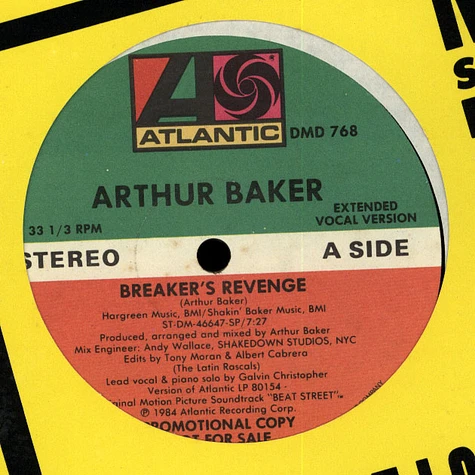 Arthur Baker - Breaker's Revenge