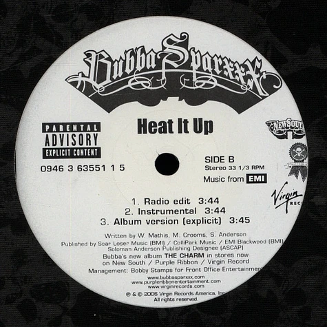 Bubba Sparxxx - Heat It Up