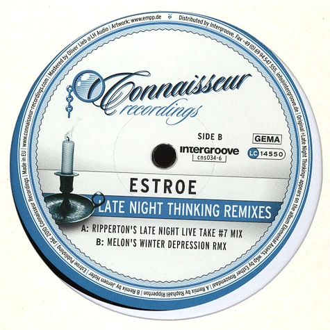 Estroe - Late Night Thinking Remixes
