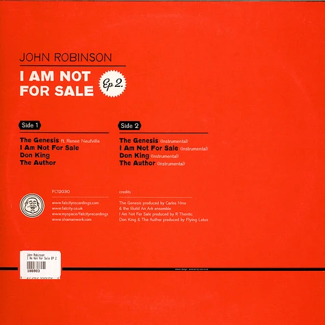John Robinson - I Am Not For Sale EP 2.
