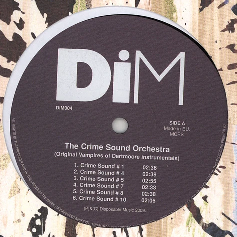 The Crime Sound Orchestra - Vampires Of Dartmoore / Science Fiction Dance Party Instrumentals
