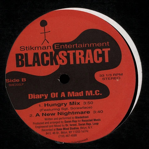 Blackstract - Diary Of A Mad MC