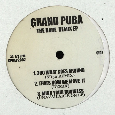 Grand Puba - The rare Remix EP