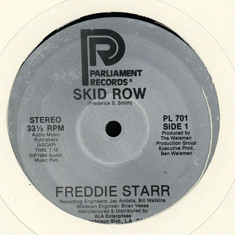 Freddie Starr - Skid Row