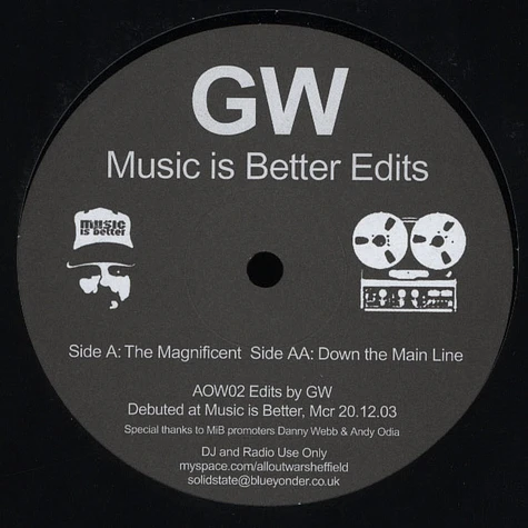 Greg Wilson - Music Is Better Edits