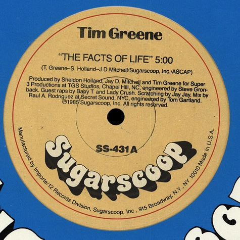 Tim Greene - The Facts Of Life