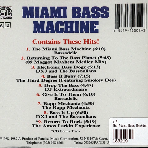V.A. - The Miami Bass Machine