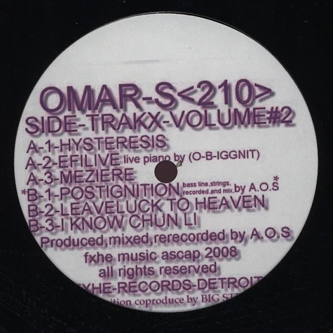 Omar S - Side Trakx Volume 2