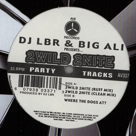 DJ LBR & Big Ali - 2wild 2nite