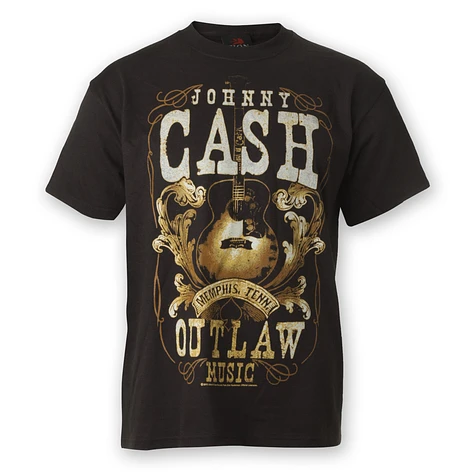 Johnny Cash - Outlaw Music T-Shirt