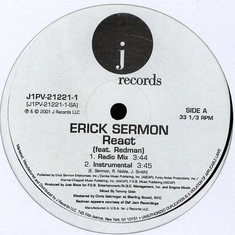 Erick Sermon Feat. Redman - React