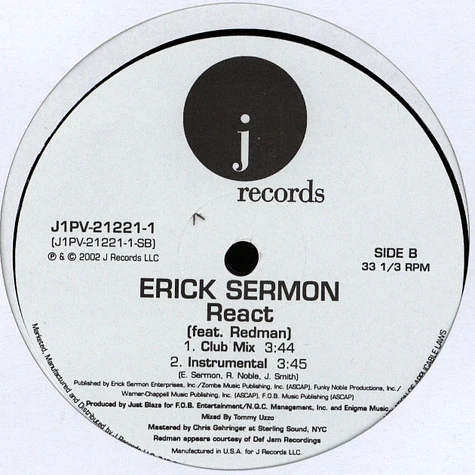 Erick Sermon Feat. Redman - React
