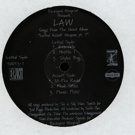 Law - Lethal Assault Weapons Pt. 1