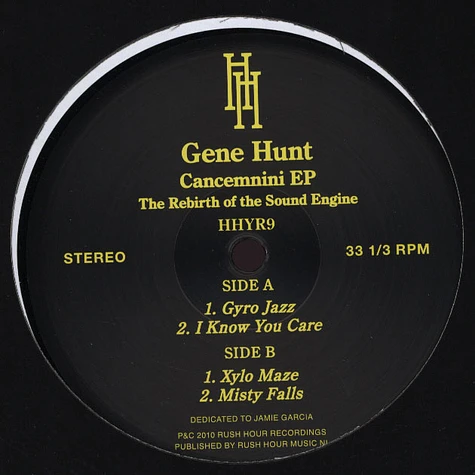 Gene Hunt - Cancemnini EP