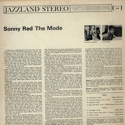Sonny Red With Grant Green And Barry Harris - The Mode
