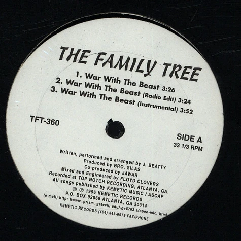 The Family Tree - War With The Beast / She Loves Me