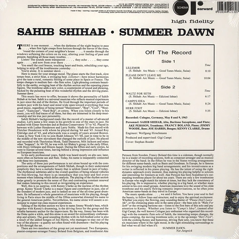 Sahib Shihab - Summer Dawn
