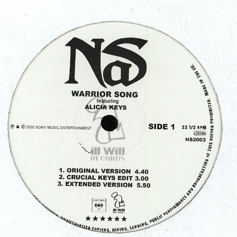 Nas - Warrior Song feat. Alicia Keys