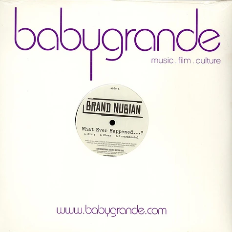 Brand Nubian - What Ever Happened / Momma