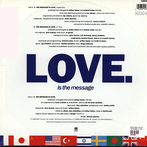 Arthur Baker and the Backbeat Disciples - The message is love feat. Al Green