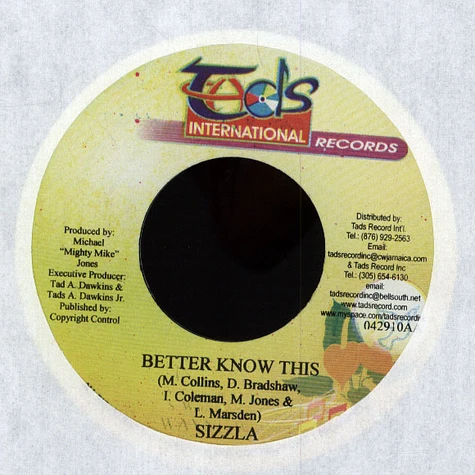 Queen Ifrica / Sizzla - Nine Out Ten / Better Know This
