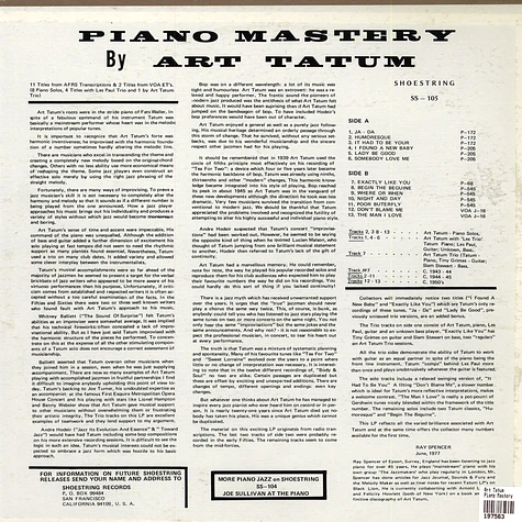 Art Tatum - Piano Mastery