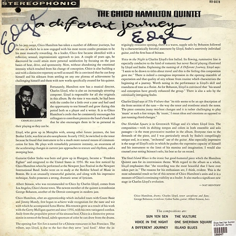 Chico Hamilton Quintet - A Different Journey