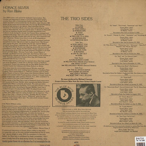 Horace Silver - The Trio Sides