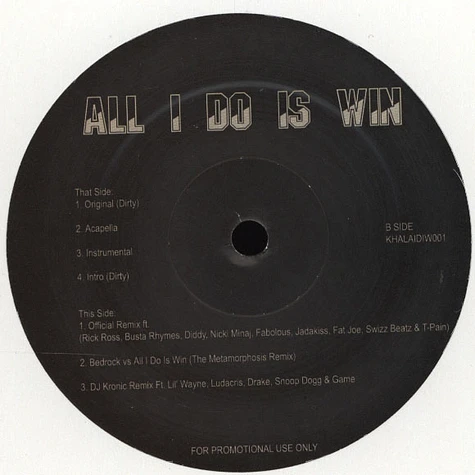 DJ Khaled - All I Do Is Win feat. T-Pain, Ludacris, Rick Ross & Snoop Dogg