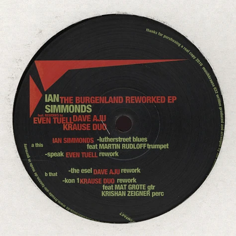 Ian Simmonds - The Burgenland Reworked EP