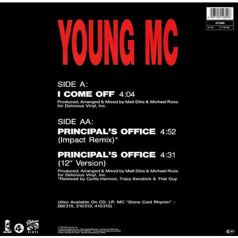 Young MC - I Come Off / Principal's Office