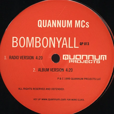 Quannum MC's - Bombonyall