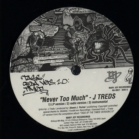 J-Treds / Apani B. Fly - Never Too Much / Narcotic