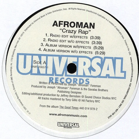 Afroman - Crazy rap