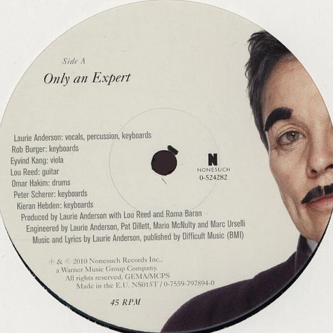 Laurie Anderson - Only An Expert / Pictures And Things