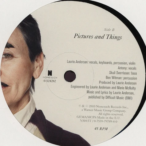 Laurie Anderson - Only An Expert / Pictures And Things