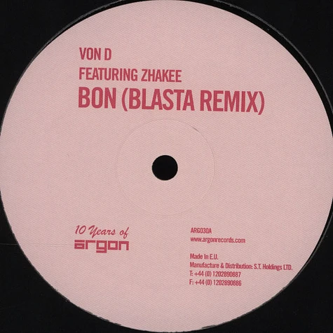 Von D - Bon Blasta Remix Feat. Zhakee