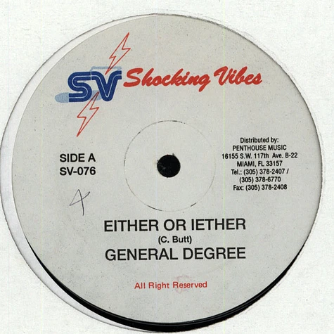 General Degree - Either or Iether