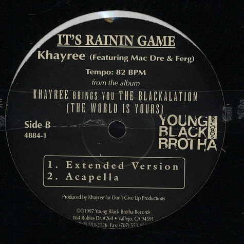 Khayree - It's Rainin Game